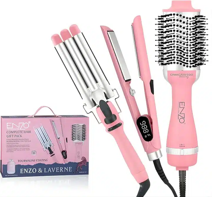 3-in-1 Hair Styling Tool Set – Straightener, Curler & Hot Air Brush ₹299.00